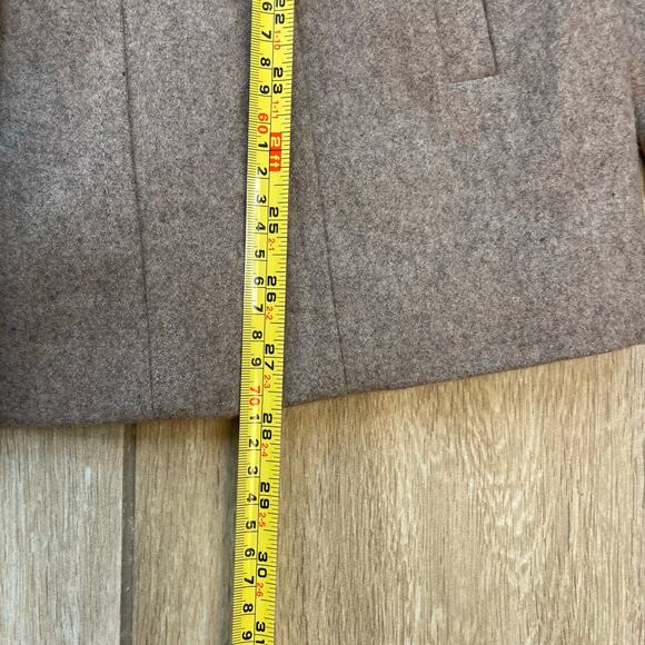 London Fog Wool Blend Peacoat Jacket Women’s Medium Brown Button Front Coat - Picture 5 of 6